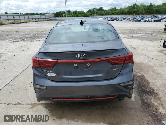 2021 Kia Forte GT-Line with VIN 3KPF34AD9ME282324, listed as a Copart auction lot 56571845 with Not provided miles and Non repairable. Bid and sale history available at DreamBid. Image 6.