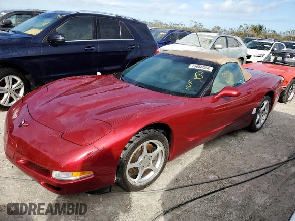 2000 Chevrolet Corvette with VIN 1G1YY32G7Y5115077, listed as a Copart auction lot 75688654 with 0 mi miles and Non Repairable. Bid and sale history available at carsss.com. Image 1.