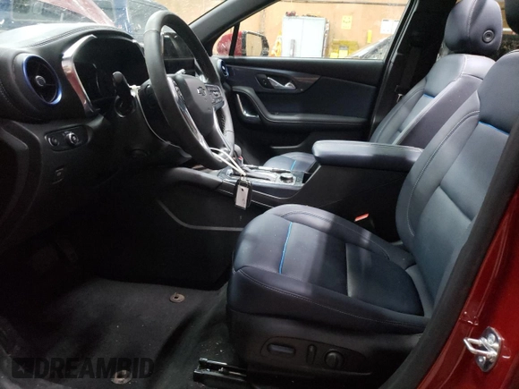 2024 Chevrolet Blazer RS with VIN 3GNKBKRS1RS275778, listed as a Copart auction lot 50371005 with 11,042 mi miles and Salvage title. Bid and sale history available at DreamBid. Image 7.