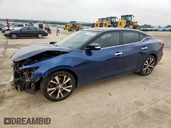 2017 Nissan Maxima SL with VIN 1N4AA6AP0HC409194, listed as a Copart auction lot 57604005 with 98,000 mi miles and Salvage title. Bid and sale history available at DreamBid. Image 1.