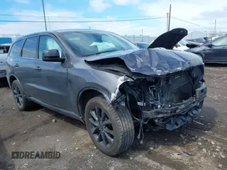 2018 Dodge Durango SXT with VIN 1C4RDJAG0JC496432, listed as a IAAI auction lot 42142858 with 75,607 mi miles and . Bid and sale history available at DreamBid. Image 1.