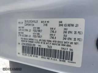 2006 Dodge Ram 1500 SLT with VIN 1D7HA18256S631289, listed as a IAAI auction lot 41872624 with 238,721 mi miles. Bid and sale history available at carsss.com. Image 9.