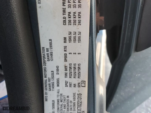 2007 Chevrolet Colorado LT w/2LT with VIN 1GCCS13EX78221315, listed as a Copart auction lot 74953384 with 0 mi miles and Non Repairable. Bid and sale history available at carsss.com. Image 13.