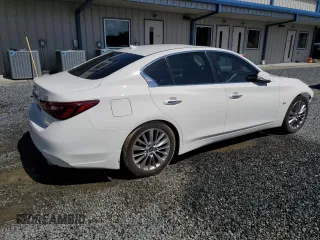 2020 Infiniti Q50 Luxe z VIN JN1EV7AP0LM206429, wystawiony jako Copart lot #56853085 z przebiegiem 126 636 mil mil oraz Szkoda całkowita • Salvage title. Historia ofert i sprzedaży dostępna na DreamBid. Obrazek 3.