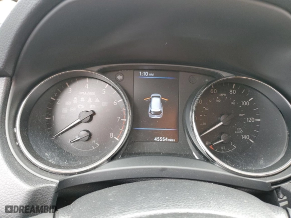 2019 Nissan Rogue SV with VIN KNMAT2MT0KP552619, listed as a Copart auction lot 70451874 with 45,554 mi miles and Salvage Title. Bid and sale history available at carsss.com. Image 9.