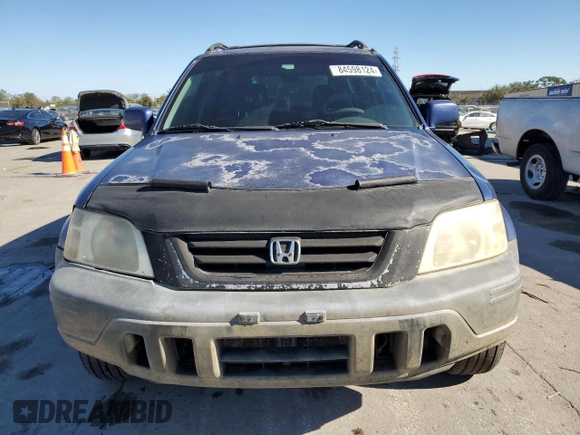 1999 Honda CR-V EX with VIN JHLRD176XXC075179, listed as a Copart auction lot 84598124 with 251,004 mi miles and Salvage Title. Bid and sale history available at carsss.com. Image 5.