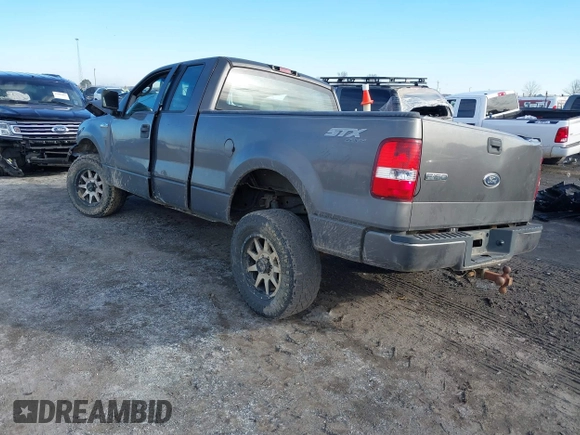 2005 Ford F-150 STX with VIN 1FTRX14W05FB27858, listed as a IAAI auction lot 41300421 with 225,035 mi miles. Bid and sale history available at carsss.com. Image 3.
