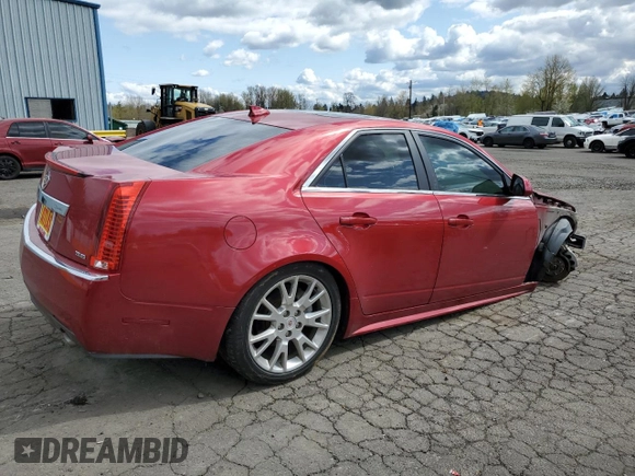 2011 Cadillac CTS Premium with VIN 1G6DS5ED2B0145566, listed as a Copart auction lot 51937045 with 86,971 mi miles and Salvage title. Bid and sale history available at DreamBid. Image 3.