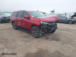 2022 Chevrolet Suburban Z71 with VIN 1GNSKDKD8NR301037, listed as a IAAI auction lot 41606859 with 101,854 mi miles. Bid and sale history available at carsss.com. Image 1.