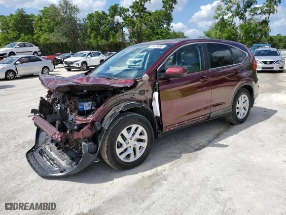 2015 Honda CR-V EX with VIN 2HKRM3H53FH536577, listed as a Copart auction lot 51825685 with 53,766 mi miles and Salvage Title. Bid and sale history available at carsss.com. Image 1.
