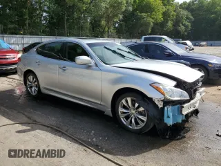 2012 Infiniti M37 with VIN JN1BY1AP6CM334049, listed as a Copart auction lot 65920824 with 168,003 mi miles and Salvage Title. Bid and sale history available at carsss.com. Image 4.
