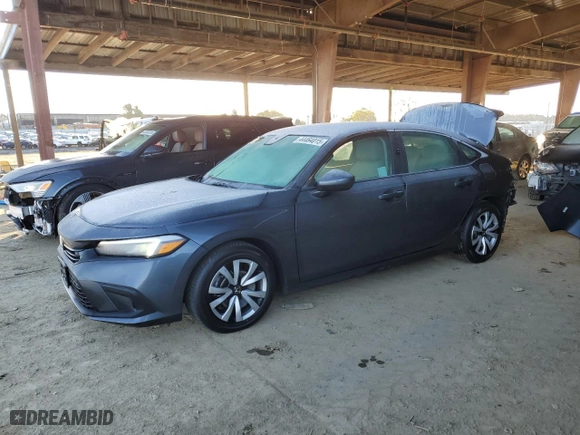 2023 Honda Civic Sedan LX with VIN 2HGFE2F23PH561168, listed as a Copart auction lot 44464015 with 19,538 mi miles and Salvage Title. Bid and sale history available at carsss.com. Image 1.