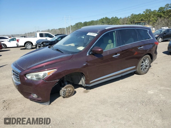 2015 Infiniti QX60 with VIN 5N1AL0MN0FC521448, listed as a Copart auction lot 48426595 with 155,248 mi miles and Salvage Title. Bid and sale history available at DreamBid. Image 1.