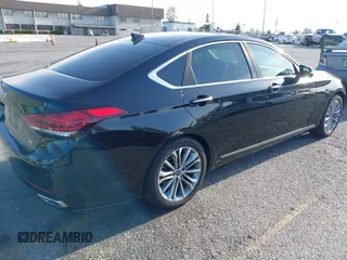 2017 Genesis G80 3.8L z VIN KMHGN4JE6HU198651, wystawiony jako IAAI lot #41970311 z przebiegiem 38 292 mil mil oraz . Historia ofert i sprzedaży dostępna na DreamBid. Obrazek 4.