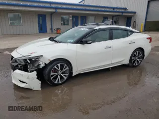 2018 Nissan Maxima Platinum with VIN 1N4AA6AP2JC375765, listed as a Copart auction lot 53343505 with 83,675 mi miles and Salvage Title. Bid and sale history available at DreamBid. Image 1.