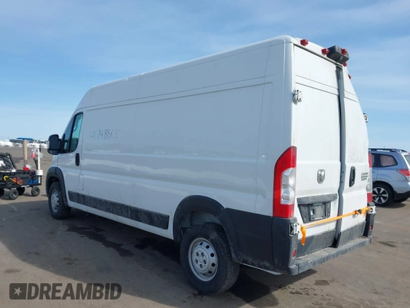 2023 Ram ProMaster Cargo with VIN 3C6LRVDG9PE567047, listed as a IAAI auction lot 41748863 with 186,717 mi miles. Bid and sale history available at carsss.com. Image 3.