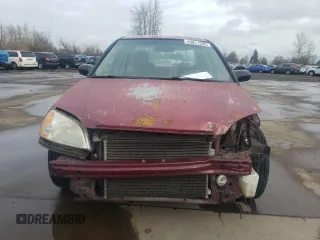 2002 Honda Civic LX with VIN 2HGES15502H558280, listed as a Copart auction lot 43611285 with 164,284 mi miles and Salvage Title. Bid and sale history available at DreamBid. Image 5.