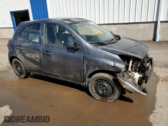 2017 Nissan Micra S with VIN 3N1CK3CP9HL267026, listed as a Copart auction lot 52287265 with Not Provided miles and Salvage Title. Bid and sale history available at DreamBid. Image 4.