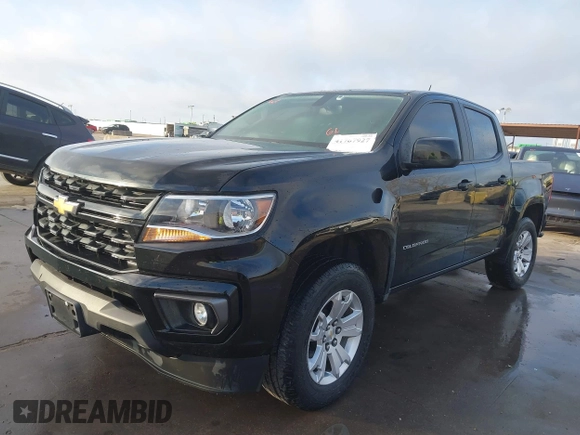2021 Chevrolet Colorado 2WD LT with VIN 1GCGSCEN4M1239033, listed as a IAAI auction lot 41767927 with 46,641 mi miles and . Bid and sale history available at DreamBid. Image 2.