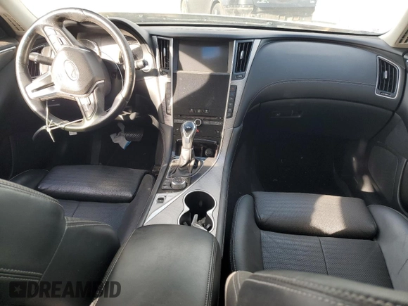 2019 Infiniti Q50 3.0t Signature Edition with VIN JN1EV7AP8KM541632, listed as a Copart auction lot 84759594 with 46,303 mi miles and Salvage Title. Bid and sale history available at carsss.com. Image 8.