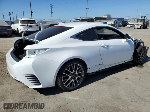 2017 Lexus RC 200t with VIN JTHHA5BC7H5007609, listed as a Copart auction lot 64089305 with 53,422 mi miles and Clean title. Bid and sale history available at DreamBid. Image 3.