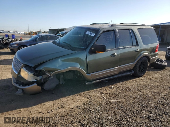 2003 Ford Expedition Eddie Bauer with VIN 1FMRU17W23LB53909, listed as a Copart auction lot 52759835 with 213,837 mi miles and Non repairable. Bid and sale history available at DreamBid. Image 1.