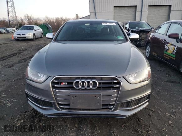 2014 Audi S4 Premium Plus with VIN WAUDGAFL2EA048960, listed as a Copart auction lot 84873174 with 98,407 mi miles and Salvage Title. Bid and sale history available at carsss.com. Image 5.