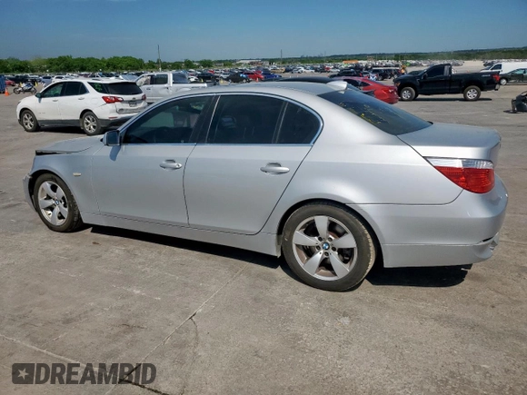 2005 BMW 5 Series 530i z VIN WBANA73555CR60758, wystawiony jako Copart lot #53466525 z przebiegiem 188 703 mil mil oraz Szkoda całkowita • Salvage title. Historia ofert i sprzedaży dostępna na DreamBid. Obrazek 2.