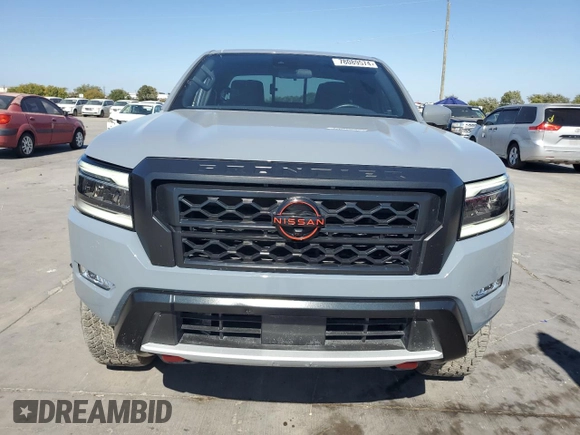 2024 Nissan Frontier PRO-4X with VIN 1N6ED1EK9RN600720, listed as a Copart auction lot 78089574 with 23,662 mi miles and Salvage Title. Bid and sale history available at carsss.com. Image 5.