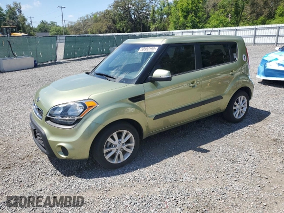 2013 Kia Soul + with VIN KNDJT2A66D7537057, listed as a Copart auction lot 50952195 with 41,561 mi miles and Salvage Title. Bid and sale history available at DreamBid. Image 1.