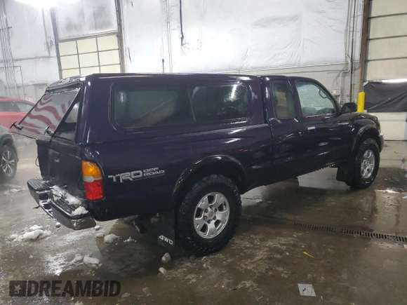 1998 Toyota Tacoma with VIN 4TAWN72N0WZ135590, listed as a Copart auction lot 45796955 with 241,581 mi miles and Salvage Title. Bid and sale history available at DreamBid. Image 3.