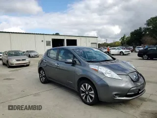 2015 Nissan LEAF SL with VIN 1N4AZ0CP3FC317142, listed as a Copart auction lot 79734984 with 77,437 mi miles and Salvage title. Bid and sale history available at DreamBid. Image 11.