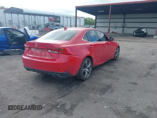 2018 Lexus IS with VIN JTHBA1D27J5064532, listed as a IAAI auction lot 41976607 with 95,140 mi miles. Bid and sale history available at carsss.com. Image 4.