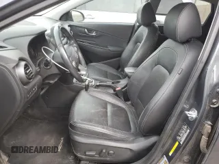 2021 Hyundai Kona Ultimate with VIN KM8K53A52MU656474, listed as a Copart auction lot 84827104 with 77,992 mi miles and Salvage Title. Bid and sale history available at carsss.com. Image 7.