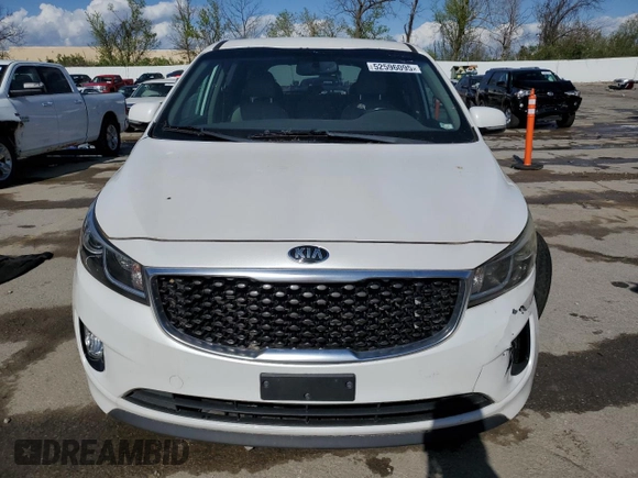 2015 Kia Sedona EX with VIN KNDMC5C14F6050738, listed as a Copart auction lot 52596095 with 142,551 mi miles and Salvage Title. Bid and sale history available at carsss.com. Image 5.