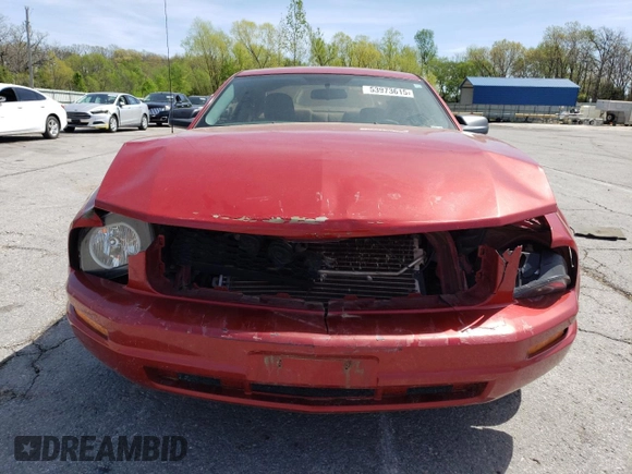 2008 Ford Mustang Deluxe with VIN 1ZVHT80N485171107, listed as a Copart auction lot 53973615 with 182,863 mi miles and Salvage Title. Bid and sale history available at DreamBid. Image 5.