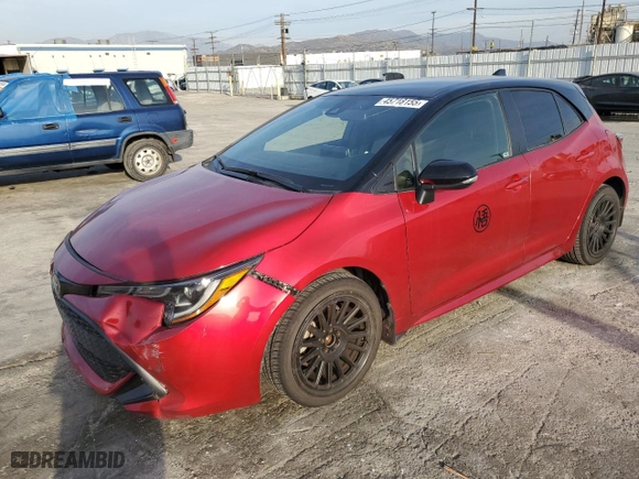 2022 Toyota Corolla Hatchback SE with VIN JTND4MBE5N3190983, listed as a Copart auction lot 45718155 with 62,503 mi miles and Salvage Title. Bid and sale history available at carsss.com. Image 1.