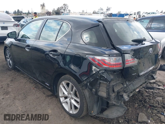 2014 Lexus CT 200h with VIN JTHKD5BH7E2176857, listed as a IAAI auction lot 42128567 with 151,899 mi miles and . Bid and sale history available at DreamBid. Image 3.