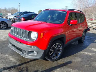 2018 Jeep Renegade Latitude with VIN ZACCJABB6JPH58130, listed as a IAAI auction lot 41451807 with 65,958 mi miles. Bid and sale history available at carsss.com. Image 17.