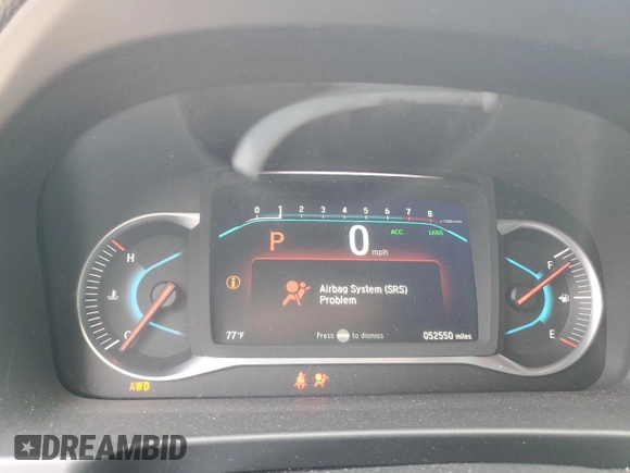 2021 Honda Passport Elite with VIN 5FNYF8H08MB014398, listed as a Copart auction lot 50499375 with 52,550 mi miles and Salvage Title. Bid and sale history available at DreamBid. Image 9.
