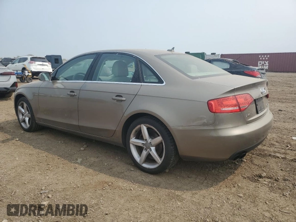 2011 Audi A4 Premium Plus with VIN WAUFFAFL4BN009433, listed as a Copart auction lot 59301185 with 122,158 mi miles and Salvage title. Bid and sale history available at DreamBid. Image 2.