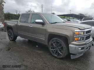 2014 Chevrolet Silverado 1500 LTZ with VIN 3GCUKSEC3EG523333, listed as a Copart auction lot 48069765 with 60,641 mi miles and Salvage Title. Bid and sale history available at carsss.com. Image 4.