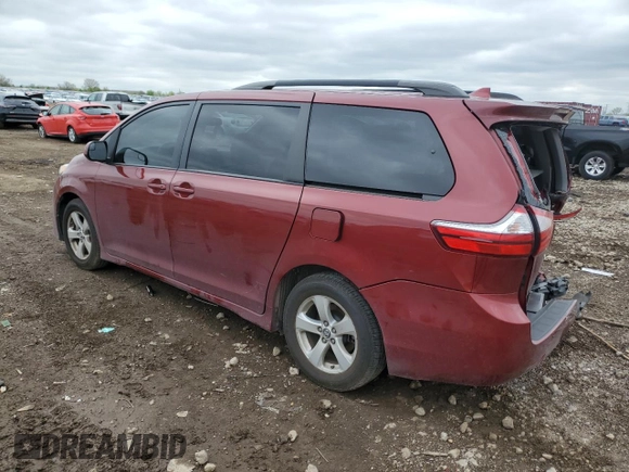 2018 Toyota Sienna LE Auto Access Seat with VIN 5TDKZ3DC4JS910687, listed as a Copart auction lot 55516745 with 67,943 mi miles and Salvage title. Bid and sale history available at DreamBid. Image 2.
