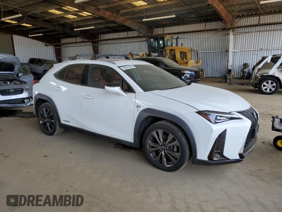 2019 Lexus UX 250h with VIN JTHU9JBH1K2004421, listed as a Copart auction lot 46573225 with 141,781 mi miles and Non repairable. Bid and sale history available at DreamBid. Image 4.