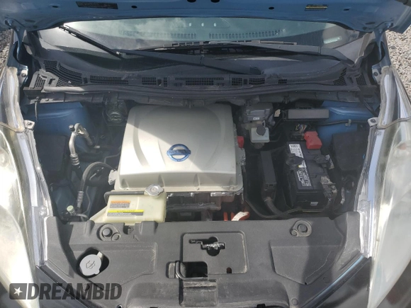 2015 Nissan LEAF SV with VIN 1N4AZ0CPXFC315808, listed as a Copart auction lot 47897795 with 56,918 mi miles and Clean title. Bid and sale history available at DreamBid. Image 11.