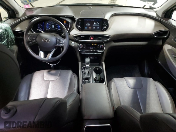 2020 Hyundai Santa Fe SEL with VIN 5NMS3CAA3LH152187, listed as a Copart auction lot 52334415 with 54,744 mi miles and Salvage Title. Bid and sale history available at DreamBid. Image 8.