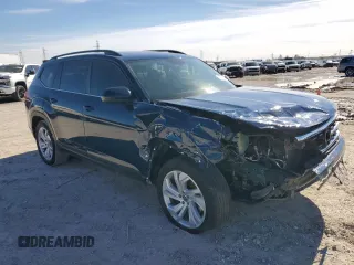 2022 Volkswagen Atlas SE with VIN 1V2KP2CAXNC532543, listed as a Copart auction lot 87745845 with 57,500 mi miles and Clean title. Bid and sale history available at DreamBid. Image 4.