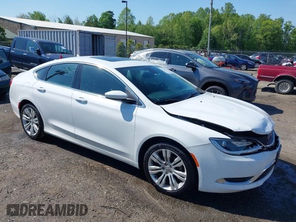 2015 Chrysler 200 Limited with VIN 1C3CCCAB2FN662376, listed as a IAAI auction lot 42134913 with 85,204 mi miles and . Bid and sale history available at DreamBid. Image 1.