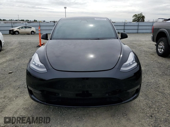 2021 Tesla Model Y Long Range with VIN 5YJYGDEE0MF183109, listed as a Copart auction lot 49760675 with 37,831 mi miles and Salvage Title. Bid and sale history available at DreamBid. Image 5.
