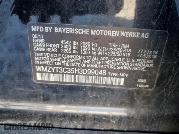 2017 MINI Countryman Cooper S with VIN WMZYT3C35H3D99048, listed as a Copart auction lot 81728614 with 89,144 mi miles and Salvage title. Bid and sale history available at DreamBid. Image 12.